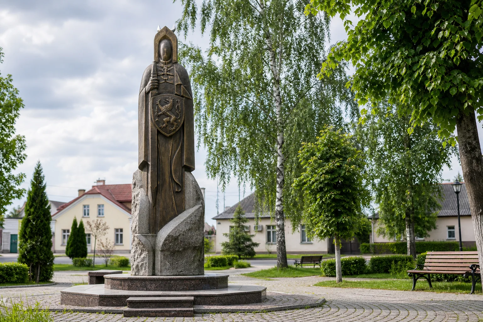 Памятник гербу Радошковичей и Святому Стефану в Радошковичах