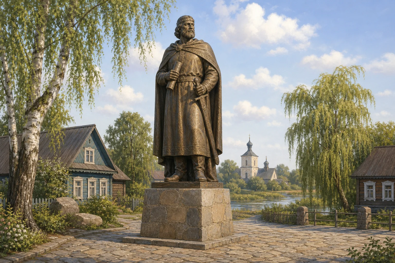 Памятник князю Давиду в Давид-Городке