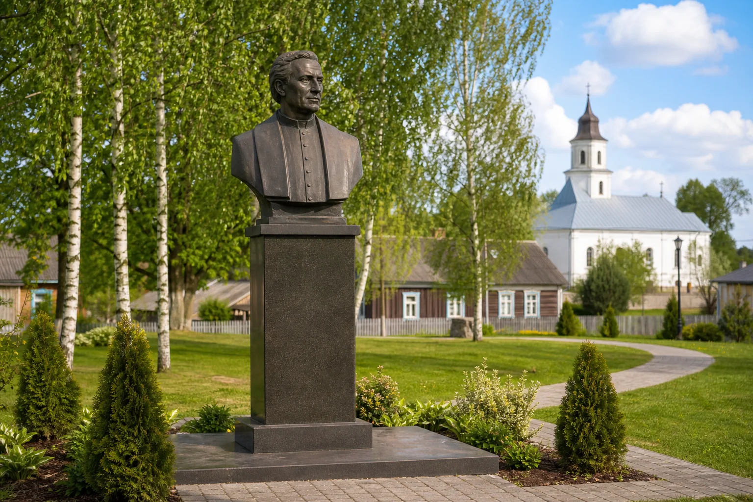 Памятник ксендзу Станиславу Шаплевичу в Дарево
