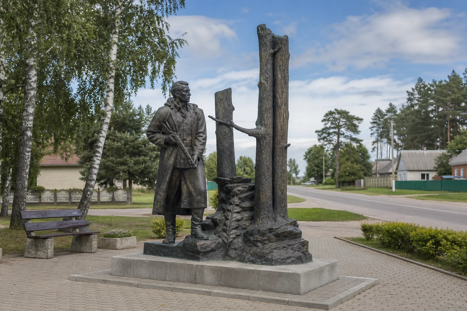 Памятник партизану "Хозяин леса"