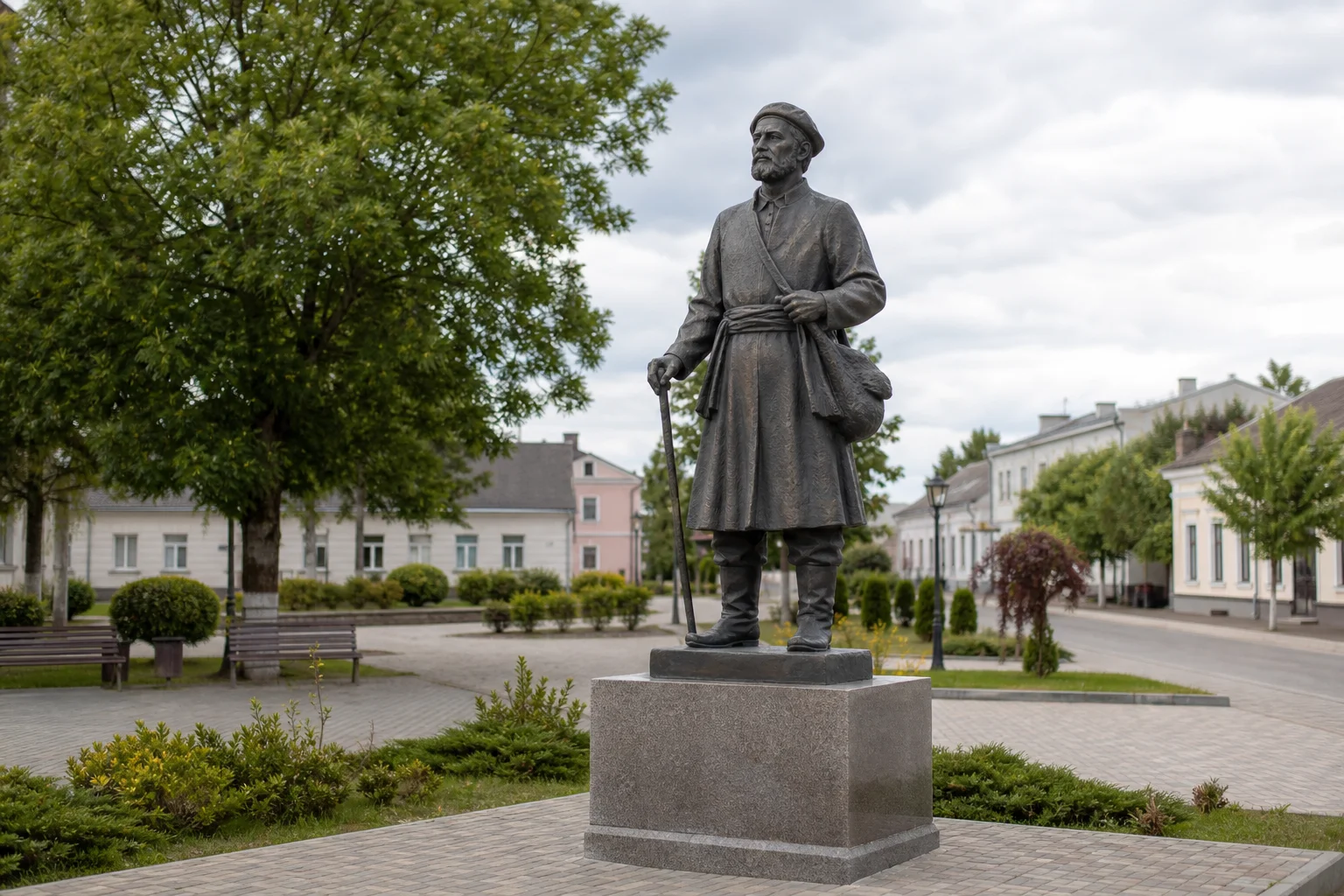 Памятник полешуку в Пинске
