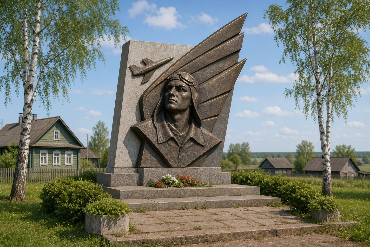 Памятник советским летчикам в Заречье