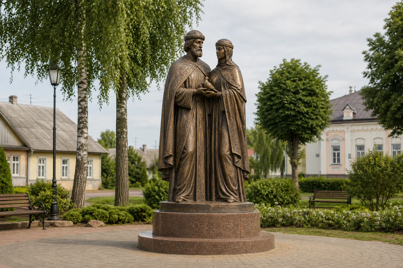 Памятник святым Петру и Февронии