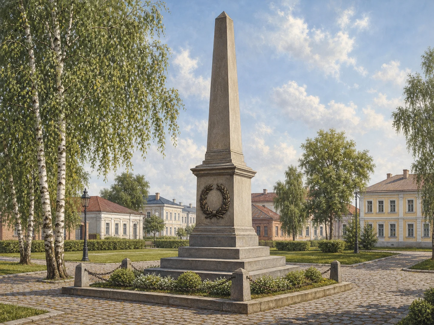 Памятник в честь победы русских солдат в войне 1812 года в Кобрине