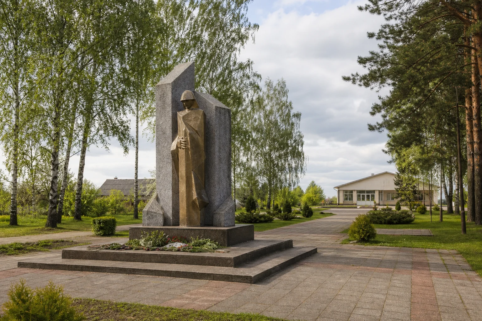 Памятник воинам-землякам в аг. Гацук