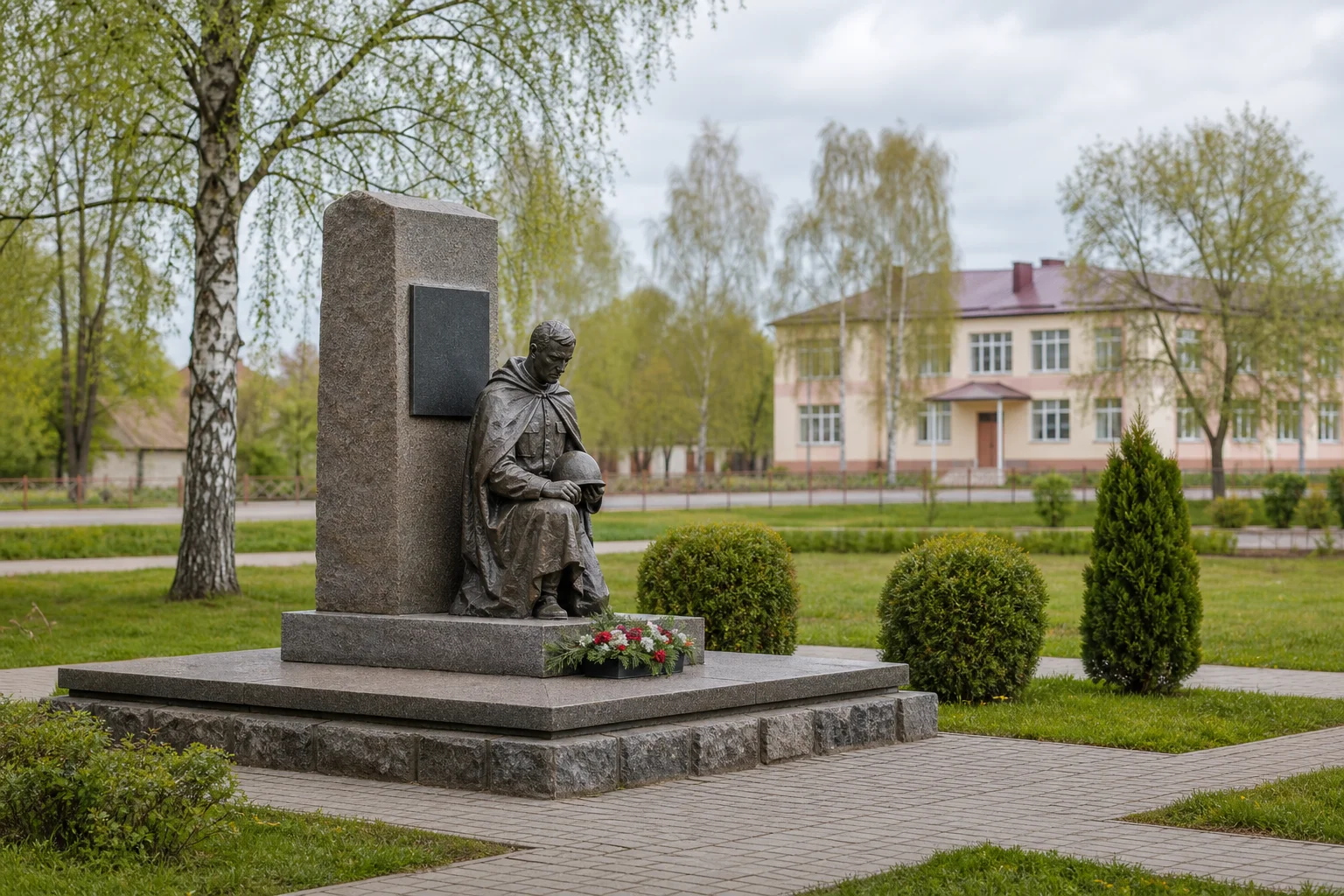 Памятник воинам землякам в аг. Козловичи