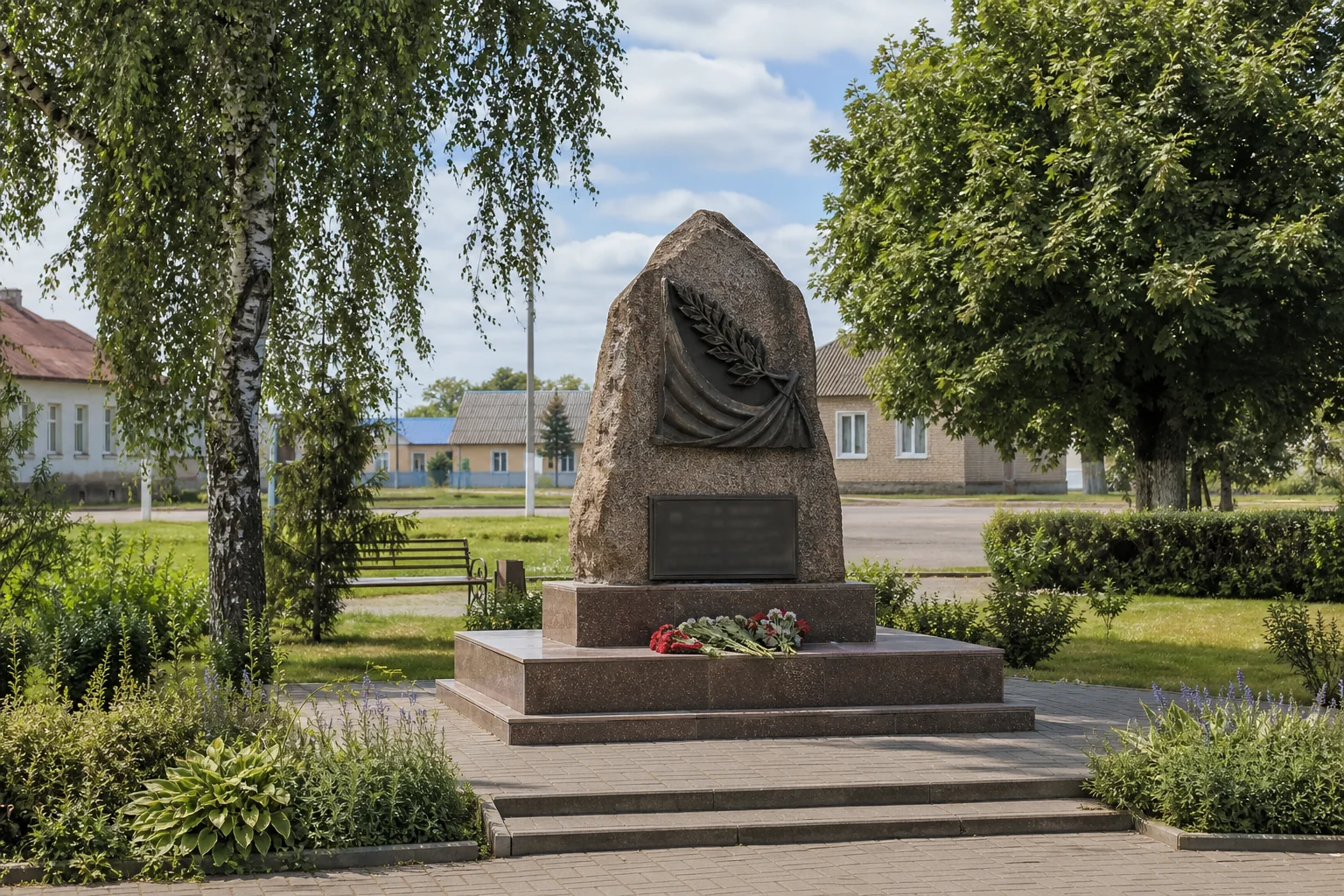 Памятник воинам-землякам в аг. Мелешки