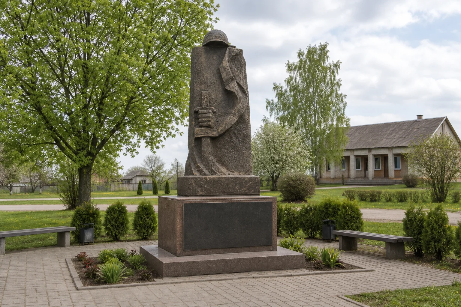 Памятник воинам-землякам в д. Повстынь