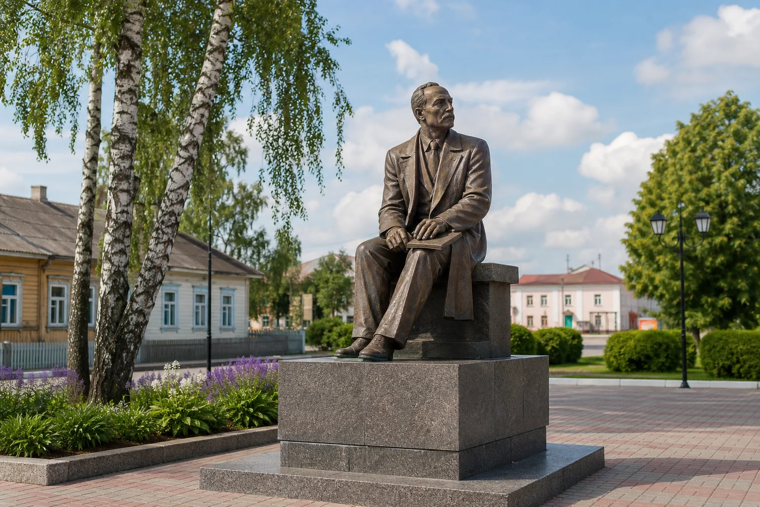 Памятник Якубу Коласу в Ганцевичах