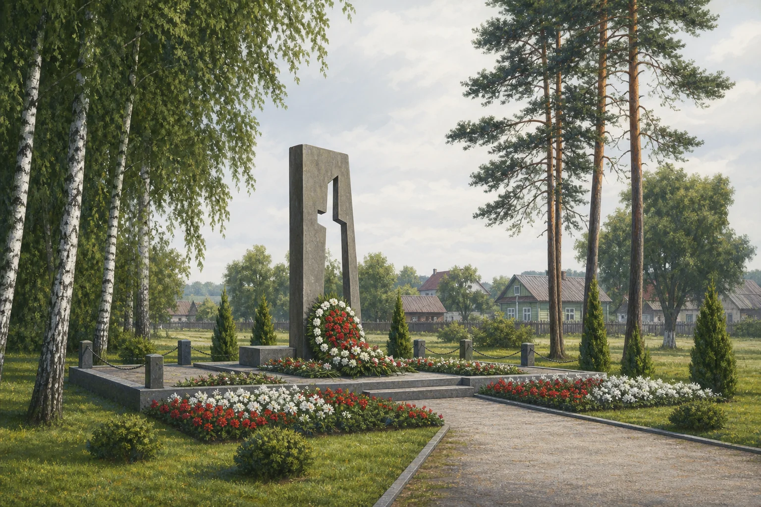 Памятны знак на месцы масавага пахавання ахвяр фашысцкага тэрору
