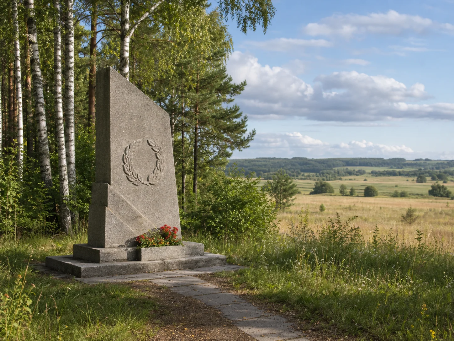 Памятный знак партизанскому аэродрому