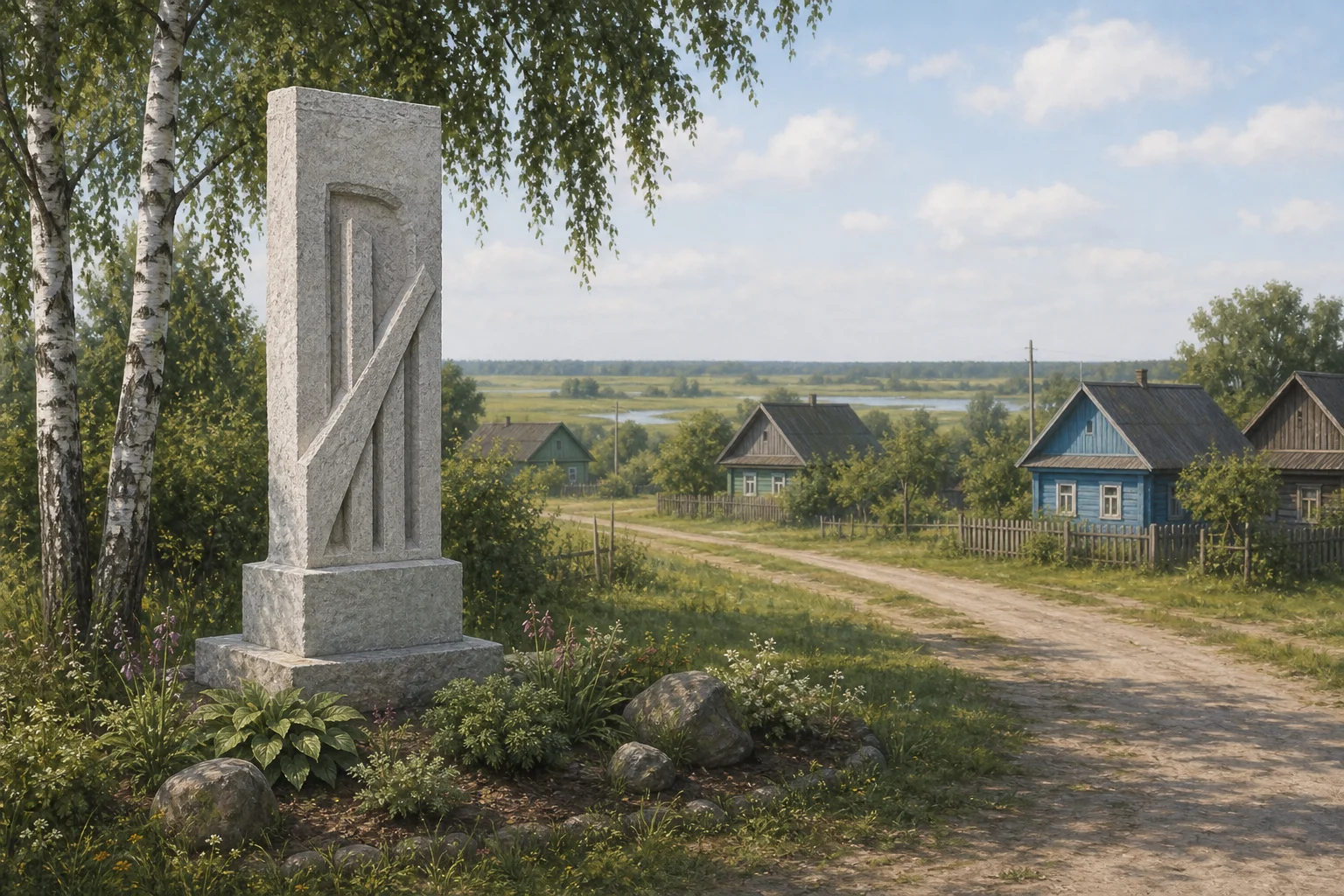 Памятный знак в честь Луизы Бойд в Пинковичах