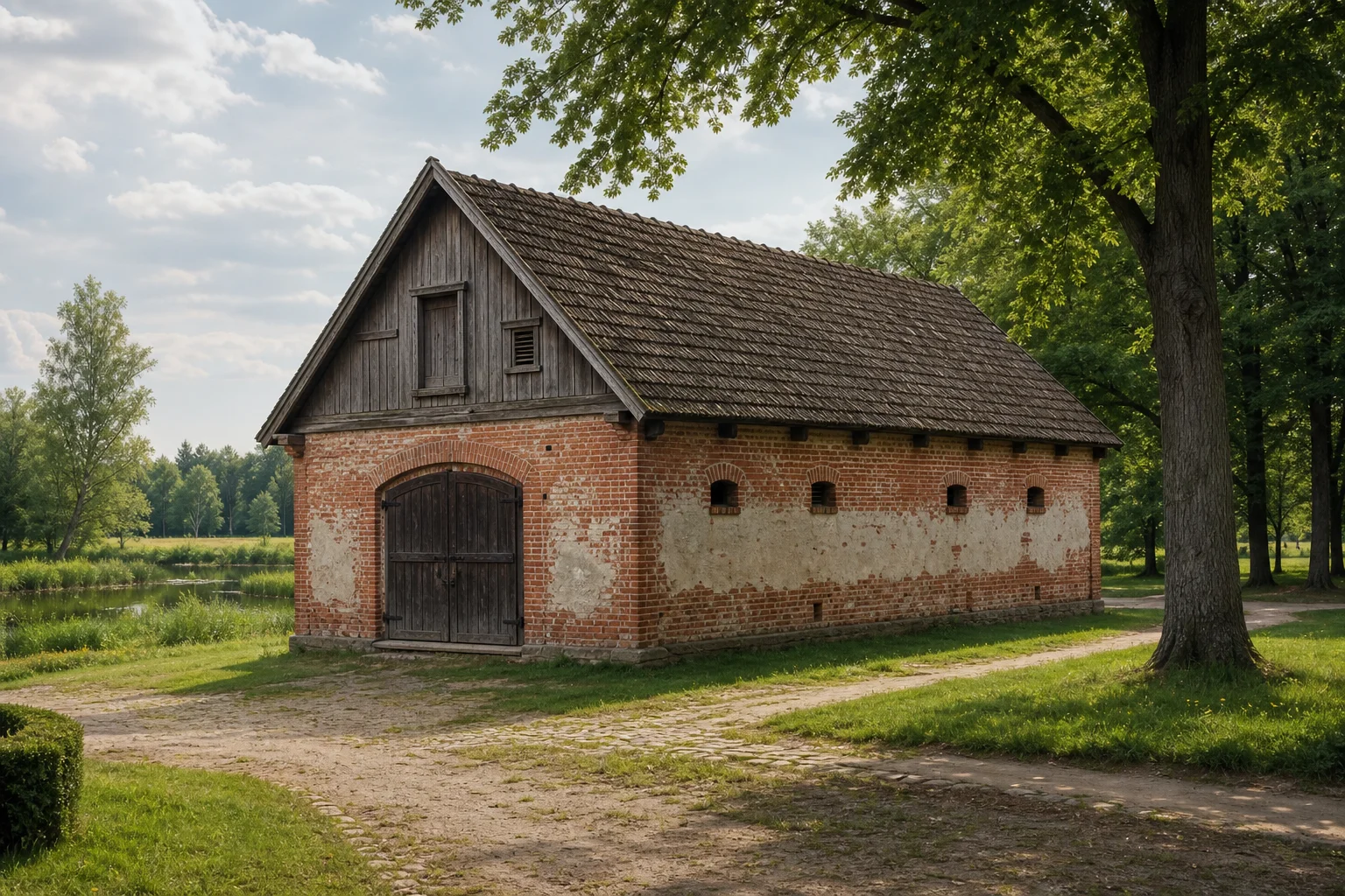 Первомайская, усадьба: амбар-ледовня