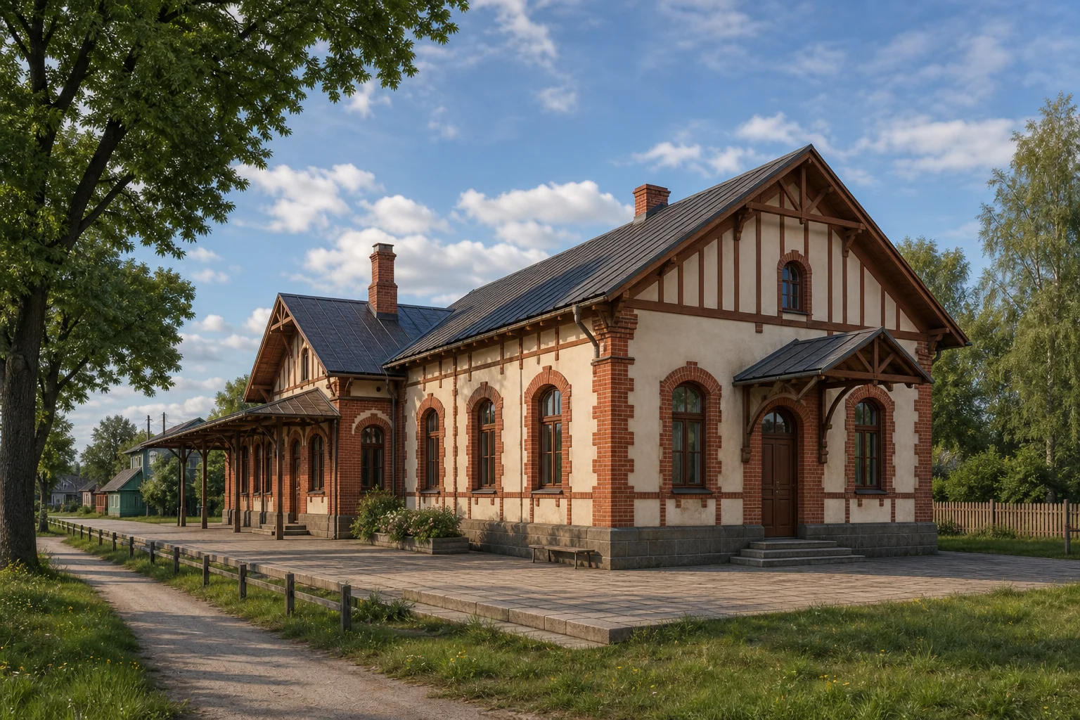 Почтовая станция в деревне Калинино