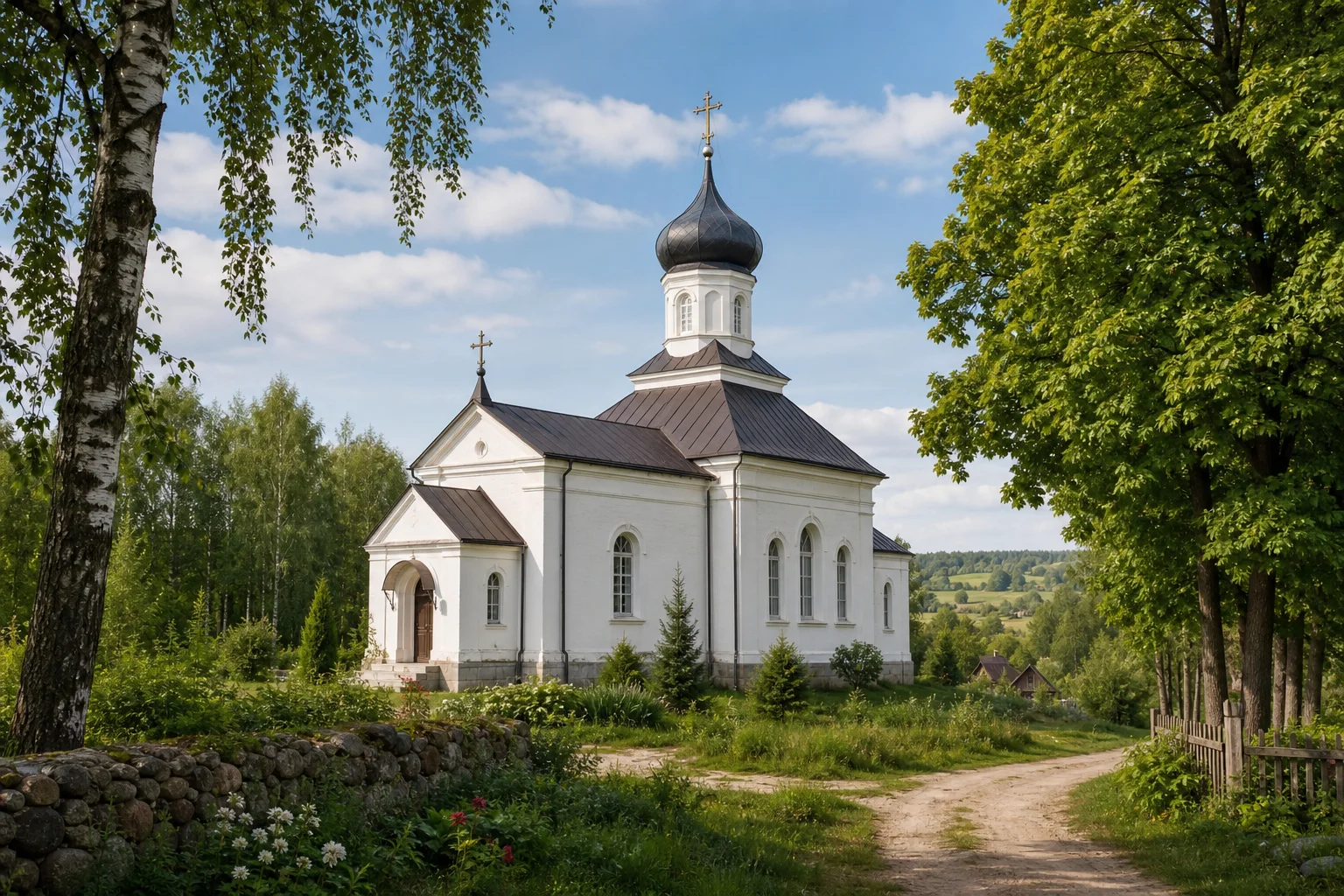 Покровская церковь в деревне Малые Щитники