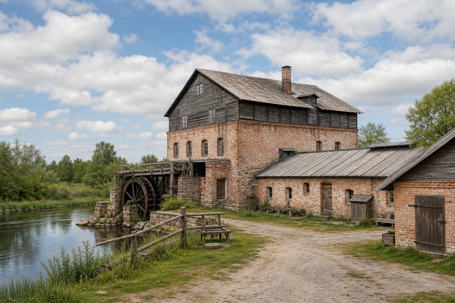 Полонечка. Руины водяной мельницы