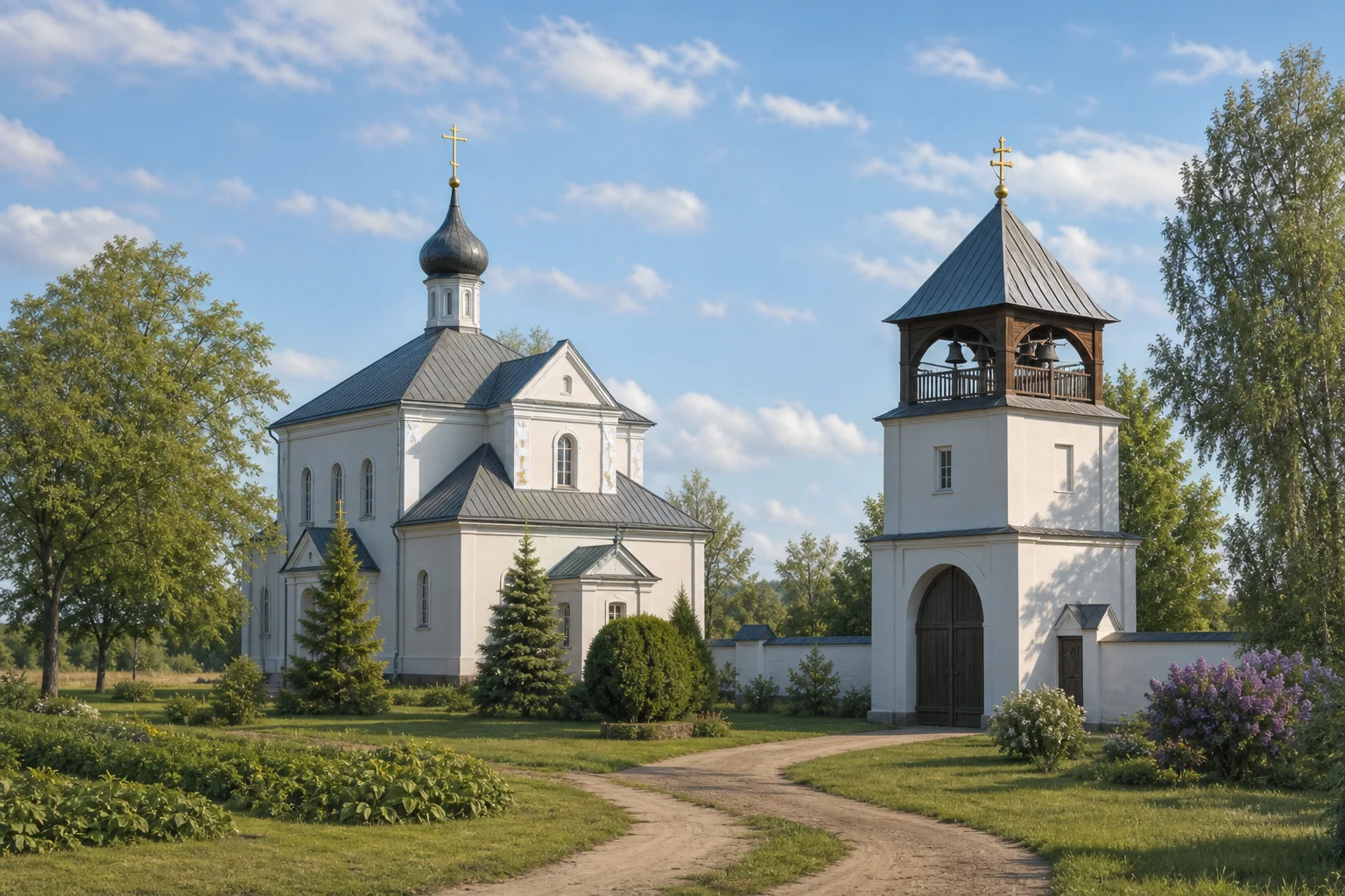 Преображенская церковь с воротами-колокольней