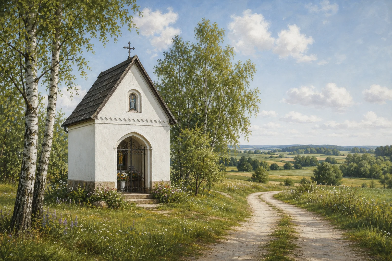 Придорожная часовня в Нестеровщине