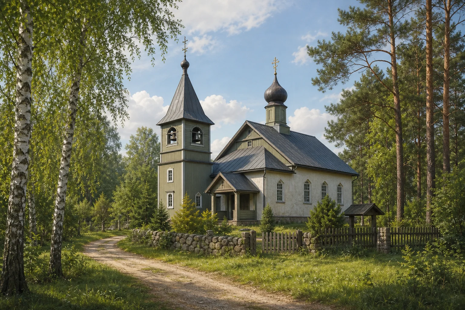 Птичь, церковь св. Иоанна Крестителя (дерев.)