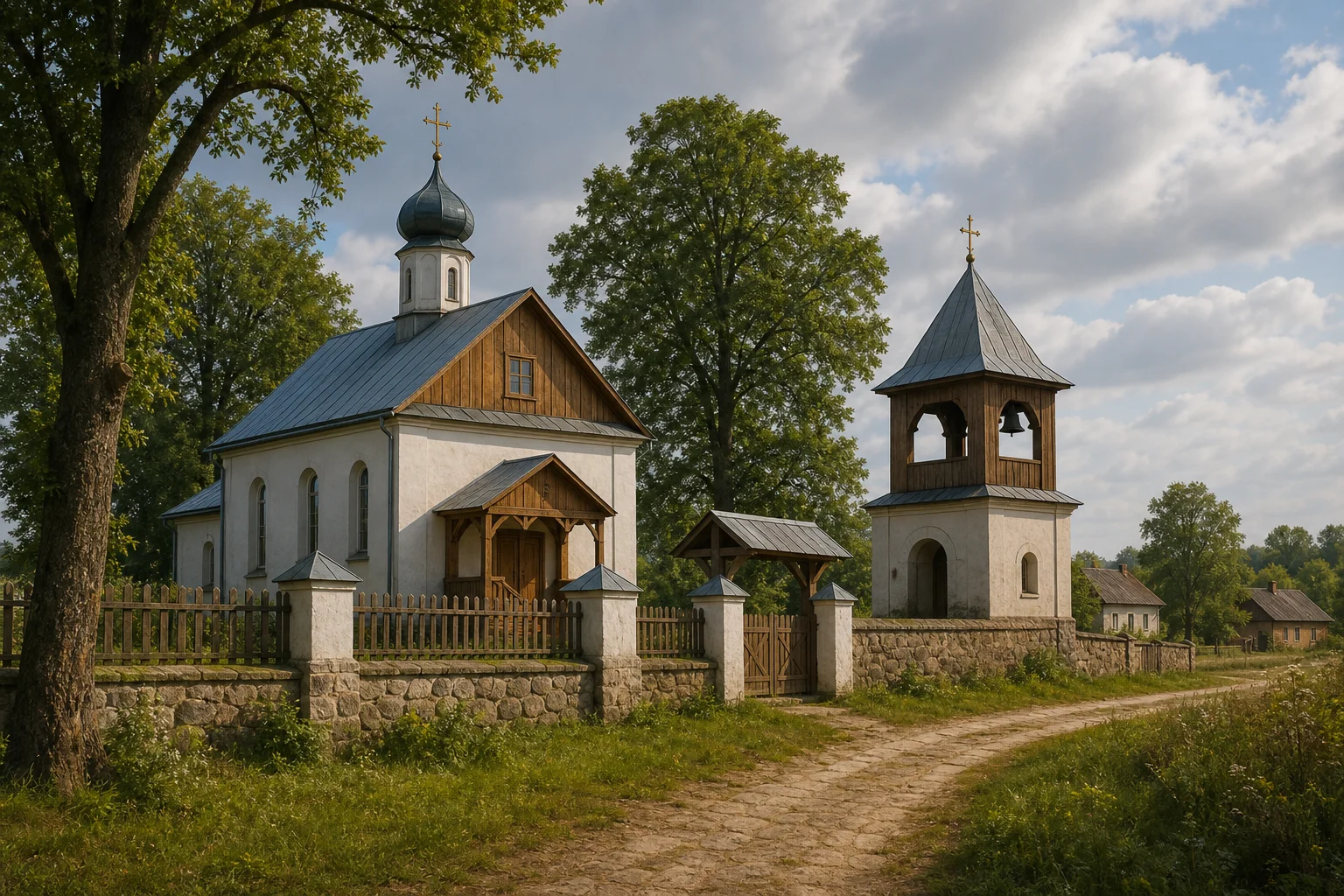 Райца, церковь: плебания и брама