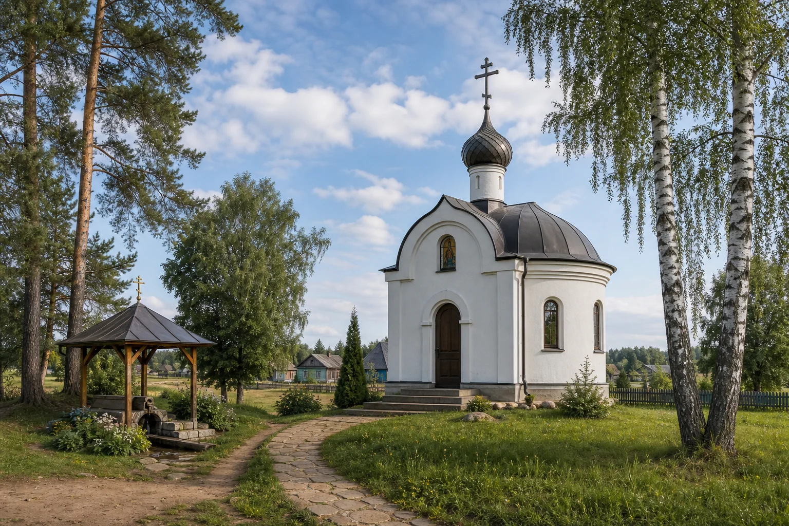 Романишки, часовня придорожная