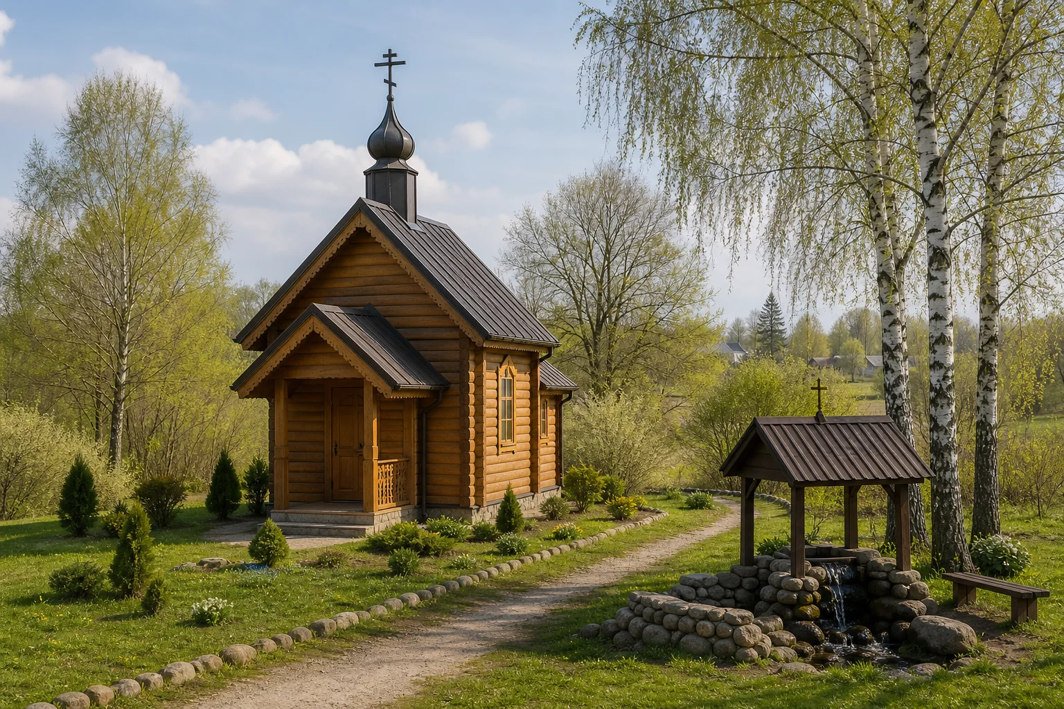 Рудьма, часовня придорожная (дерев.)