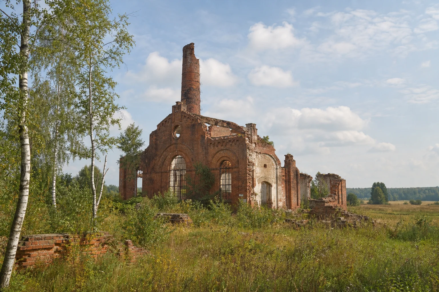 Руины бровара в Каничах