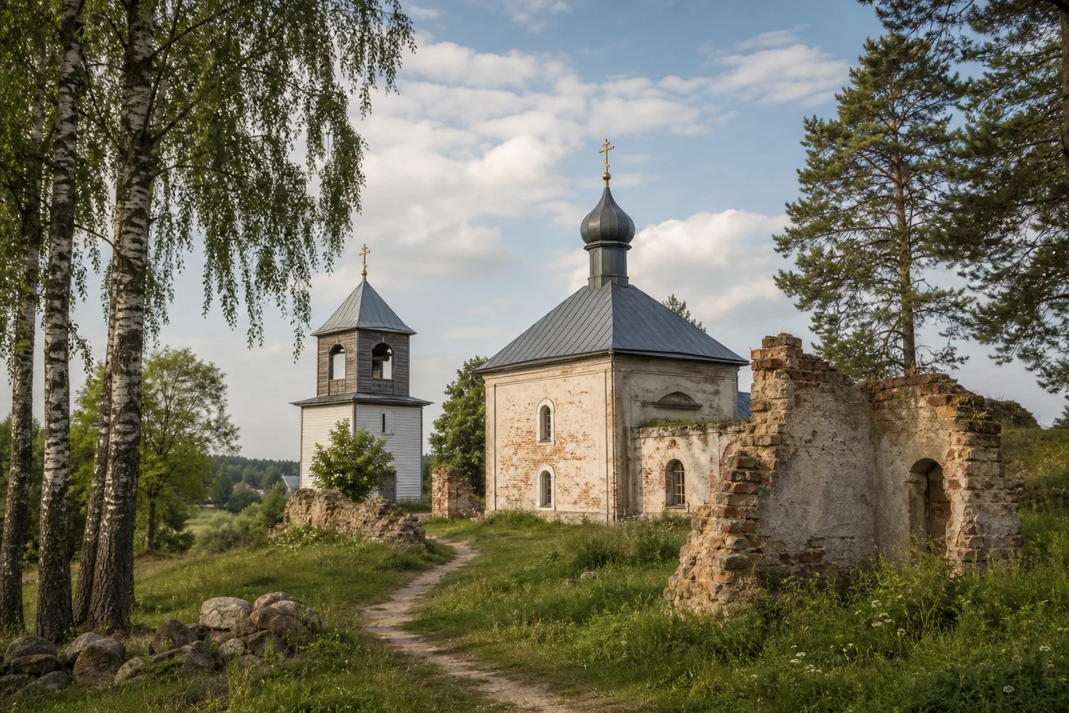 Руины церкви Всех Святых