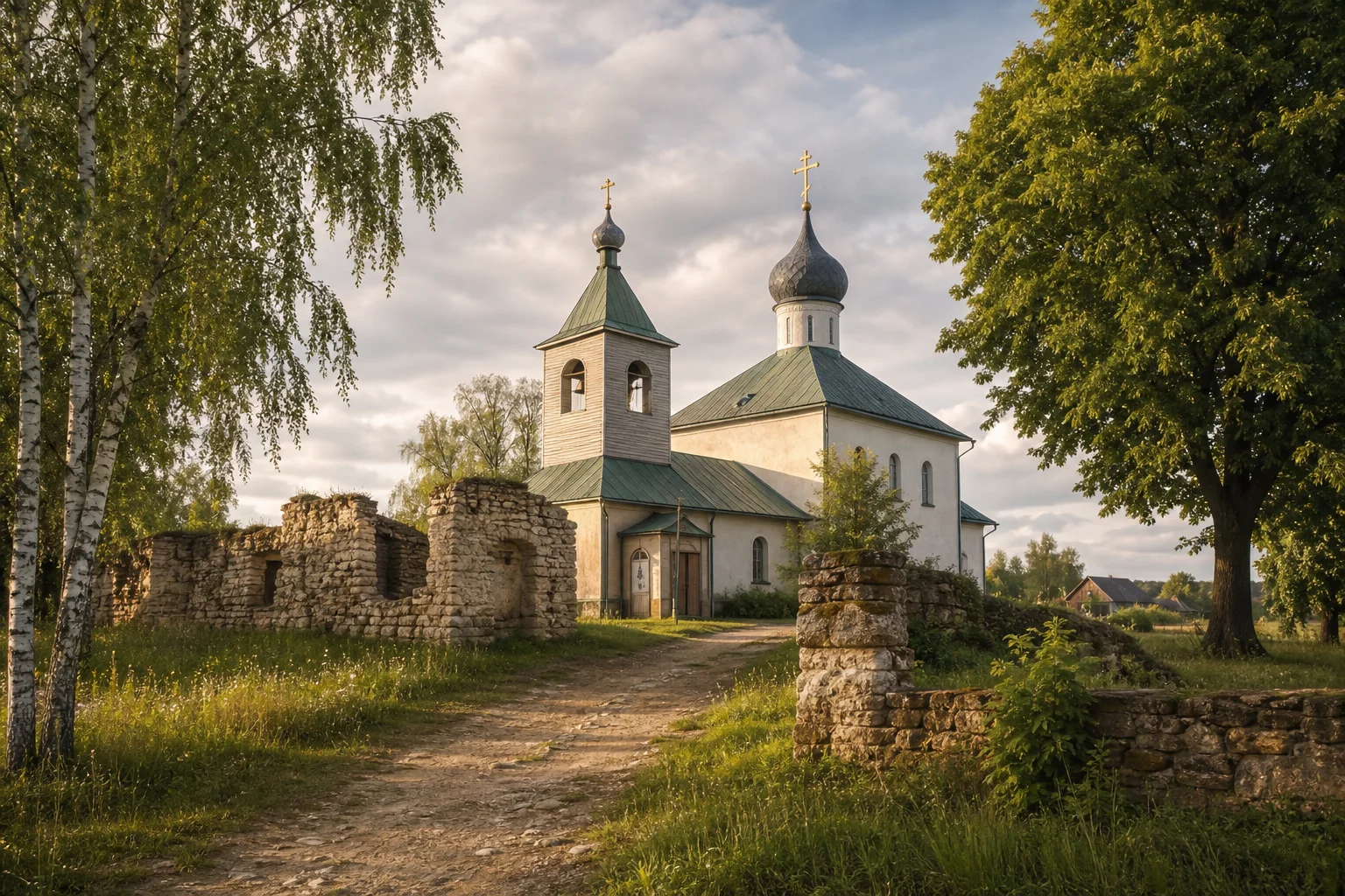 Руины церкви Успения Пресвятой Богородицы в Холопеничах