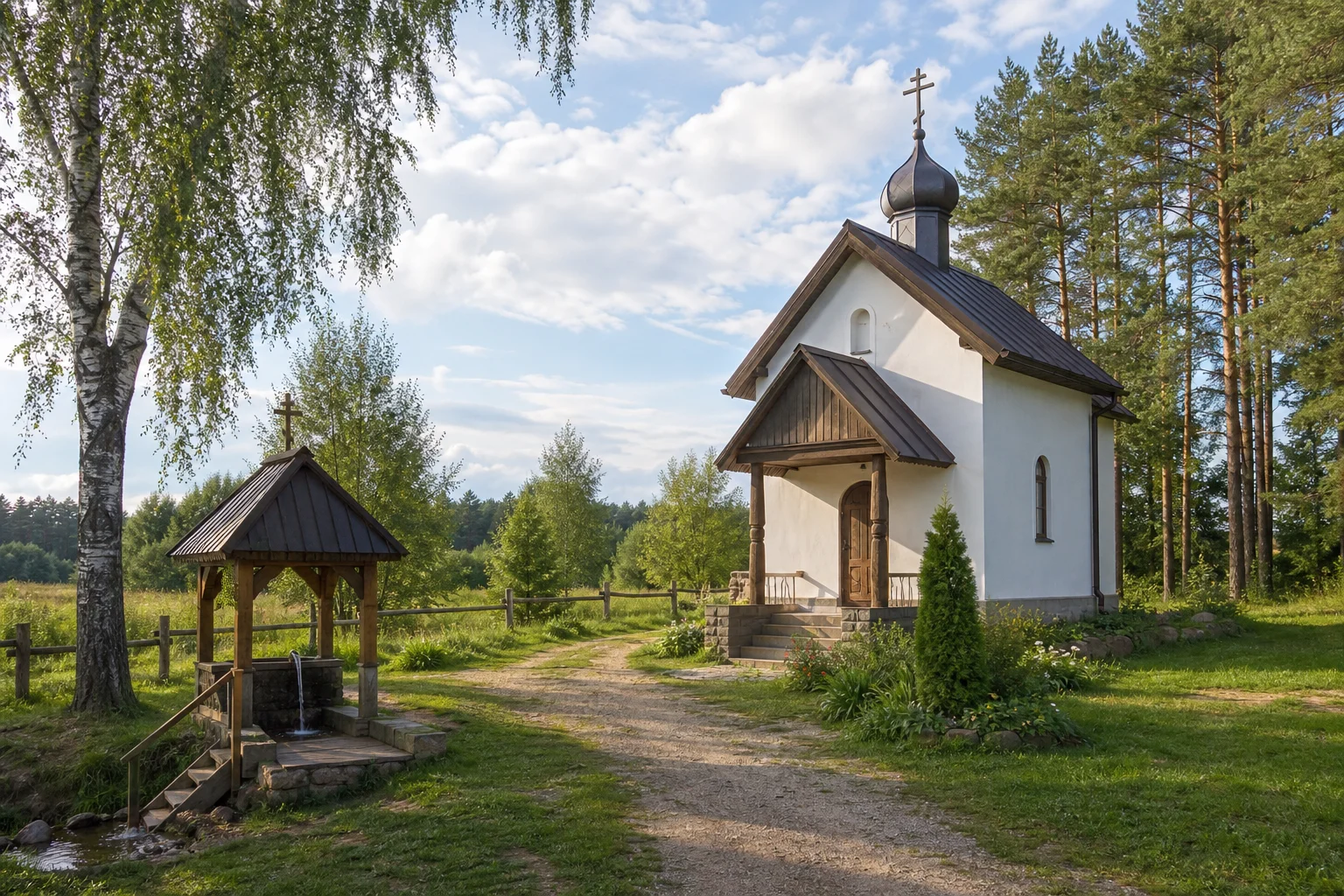 Руины часовни в Ручице