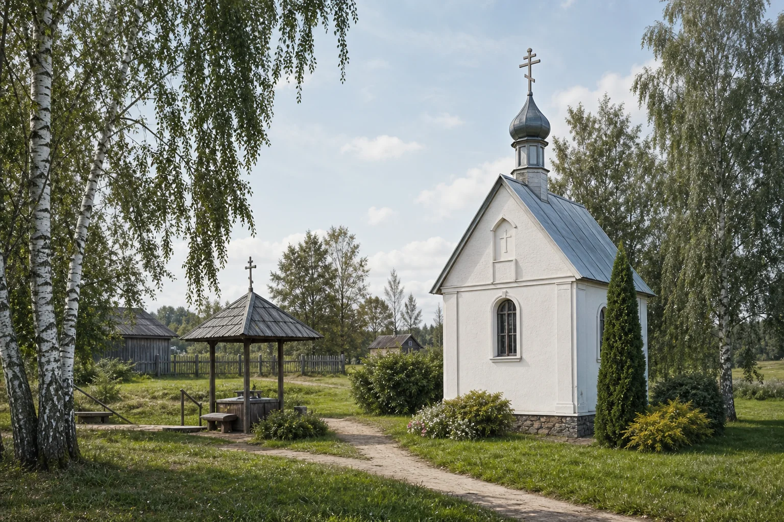 Санники, часовня придорожная