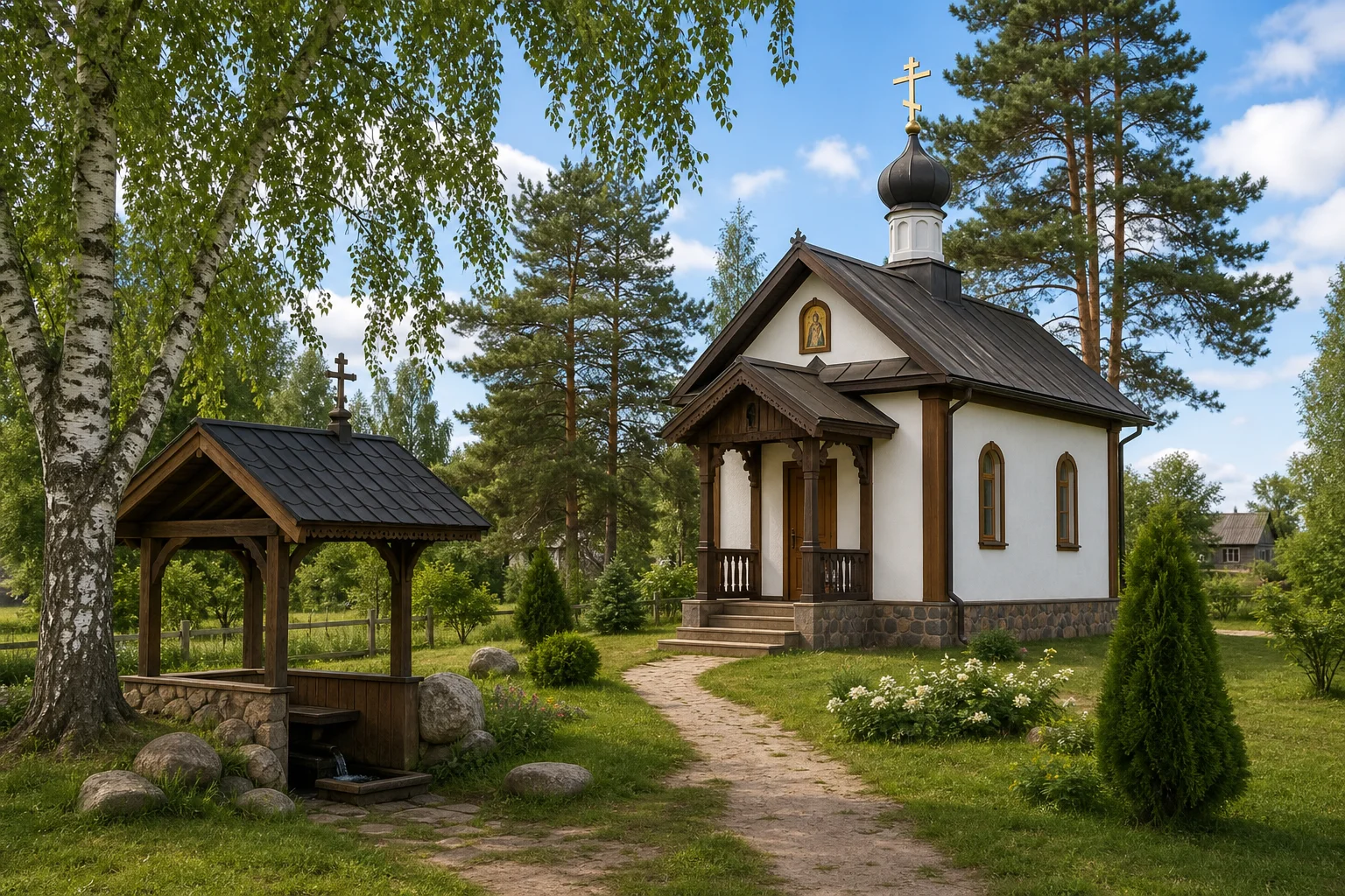 Секлы, кладбище христианское: часовня