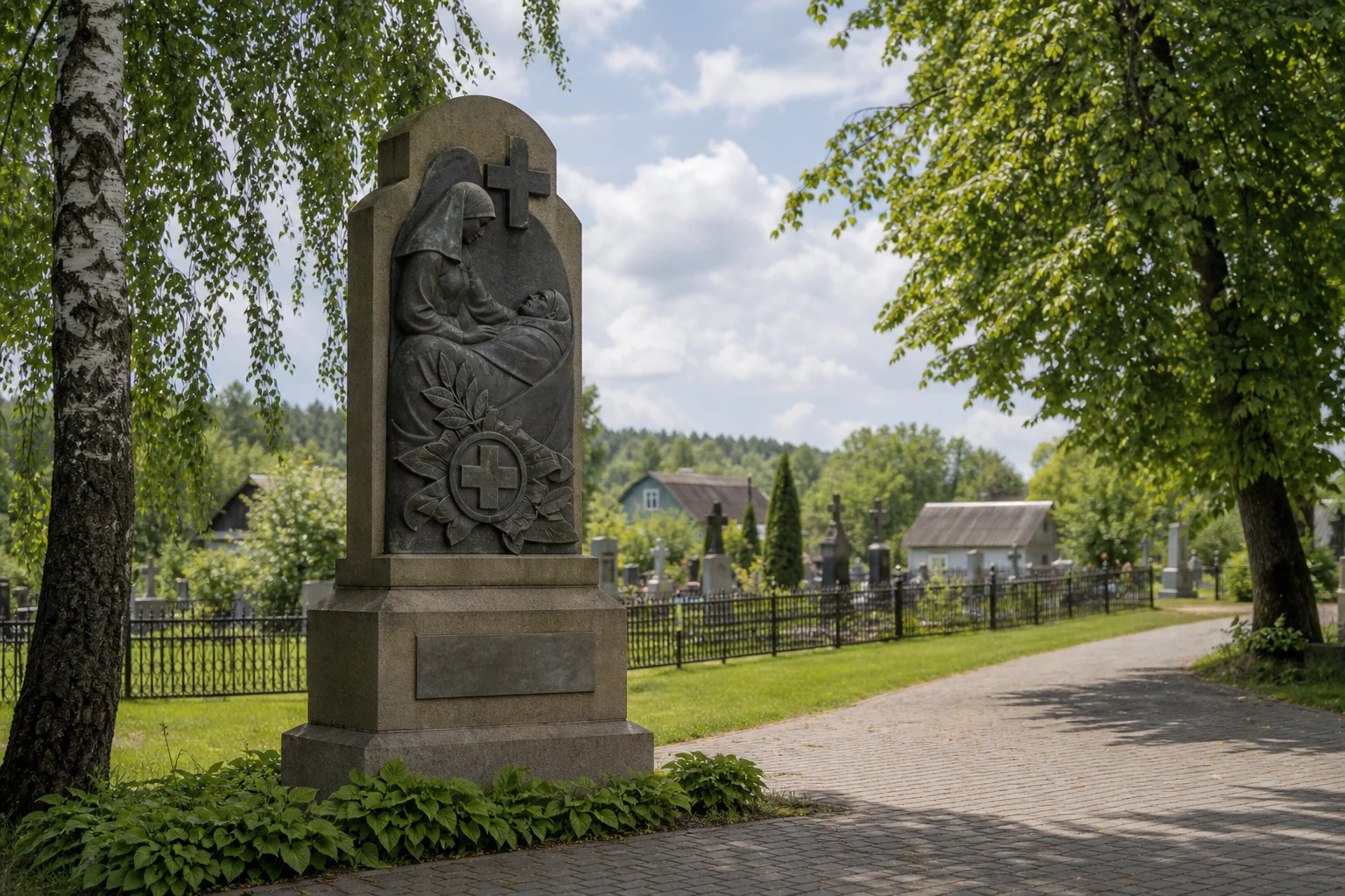 Синявка, памятник сестрам милосердия, погибшим в 1-й мировой войне