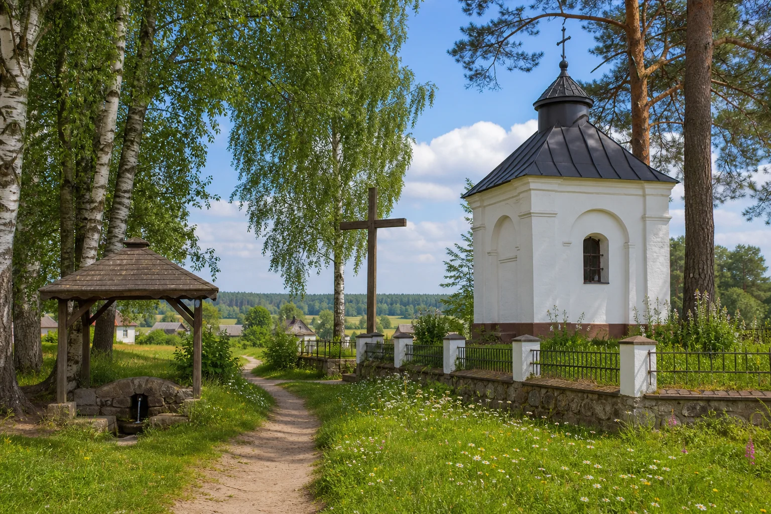 Скоки, часовня придорожная св. Рафаила