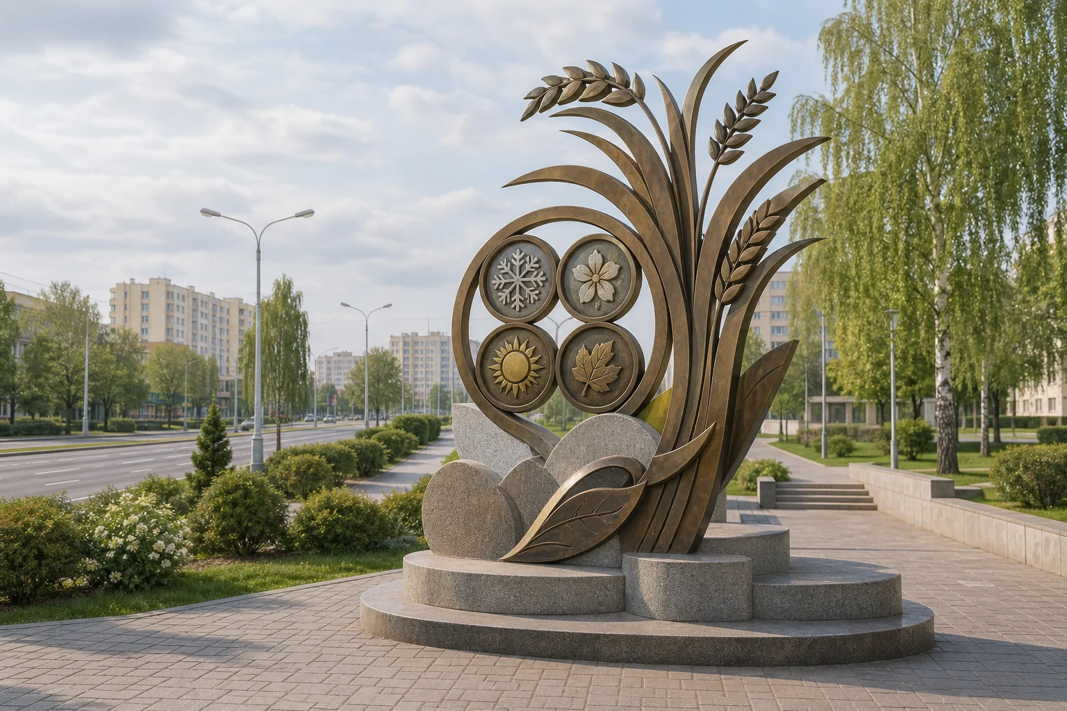 Скульптура "Дажынки" (Времена года)