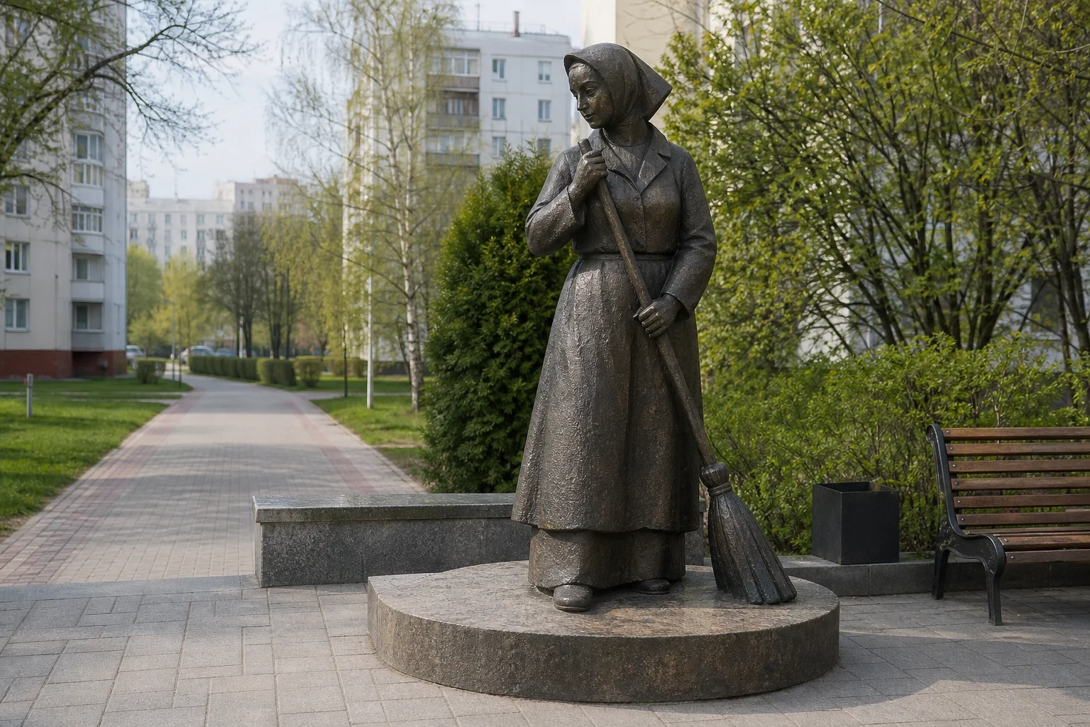Скульптура "Дворничиха"