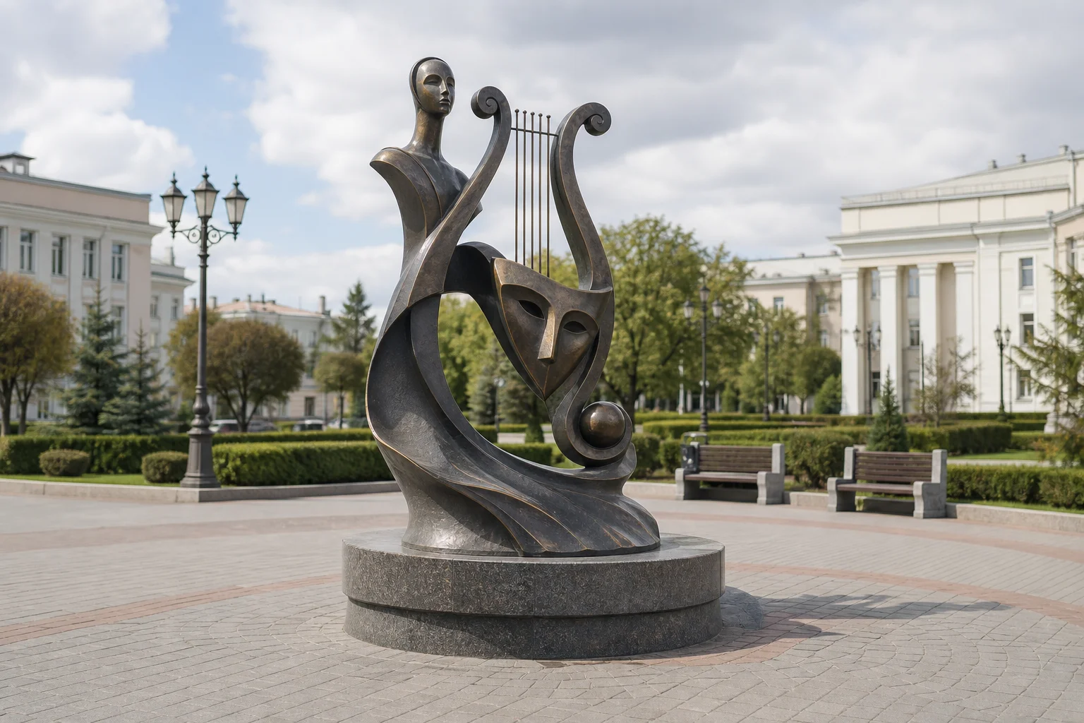 Скульптура "Муза оперы"