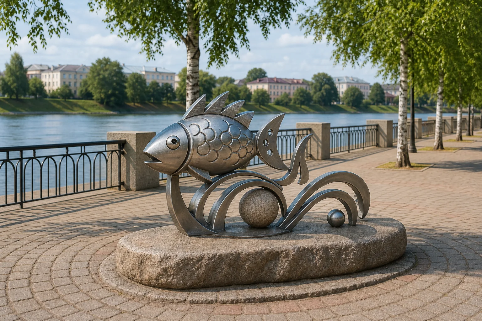 Скульптура "Рыбка"