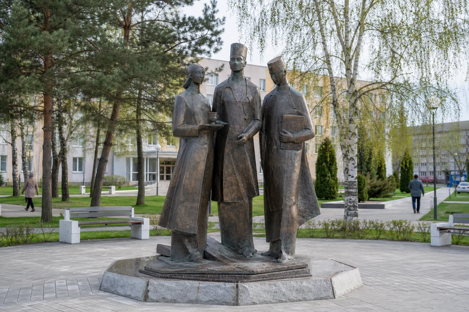 Скульптура трёх медиков (Боровляны)