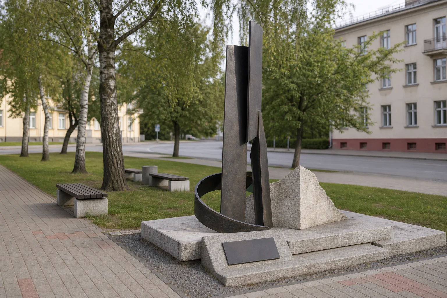 Скульптурная композиция "Последний путь"