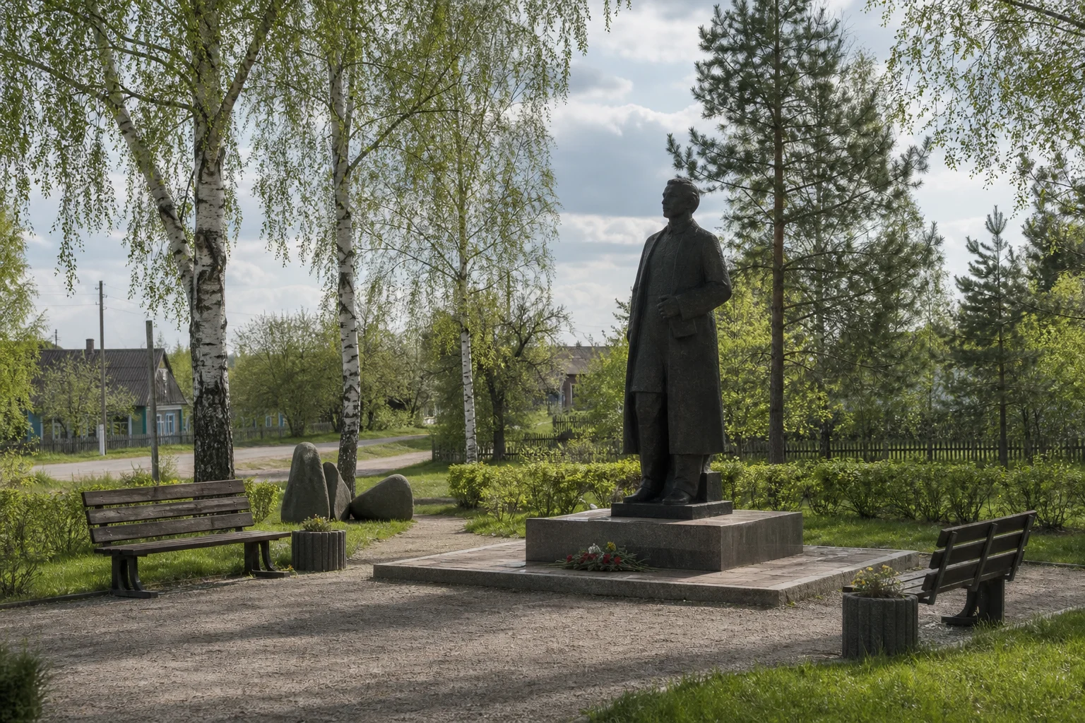 Скульптурный памятник землякам