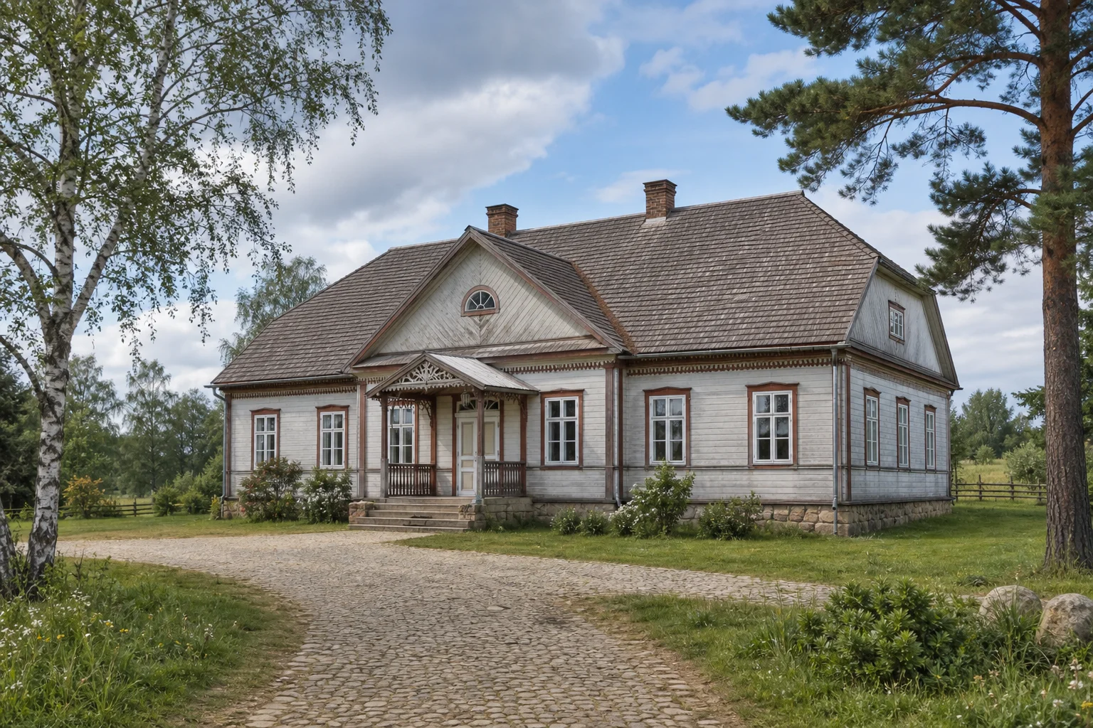 Сосновщина, фольварк "Погорье": усадебный дом (дерев.)