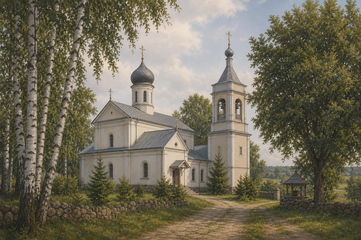 Спасо-Преображенская церковь около Дикушек