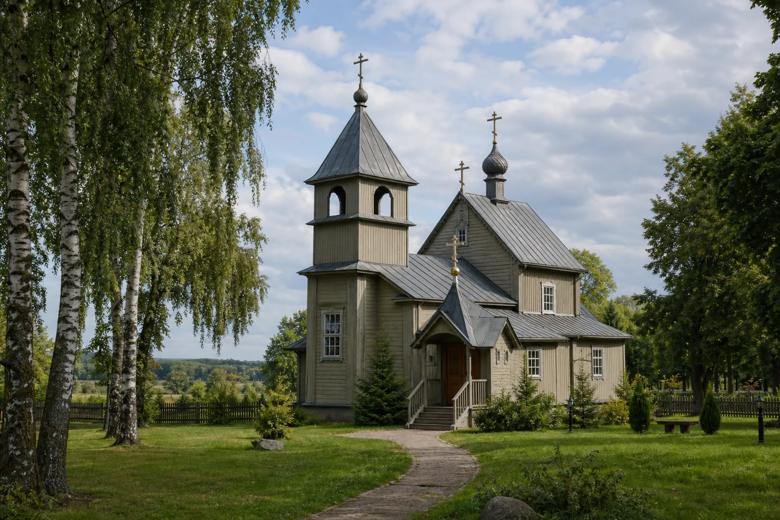 Стар. Белица, церковь св. Николая (дерев.)