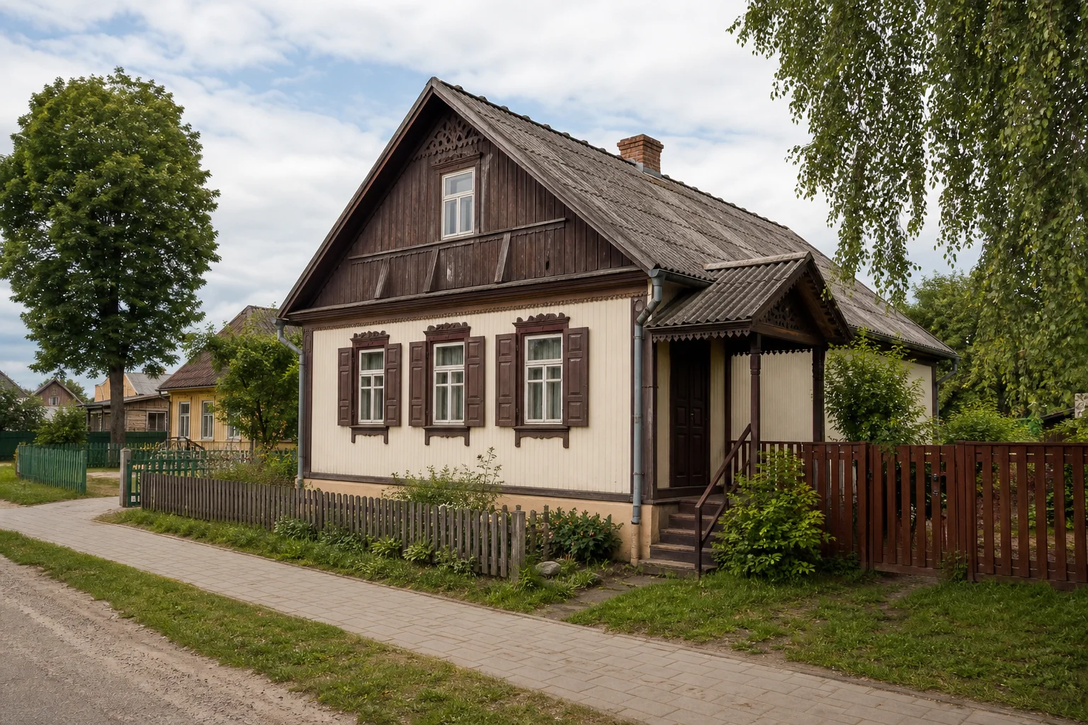 Стар. Василишки, дом, где жил Чеслав Немен (дерев.)