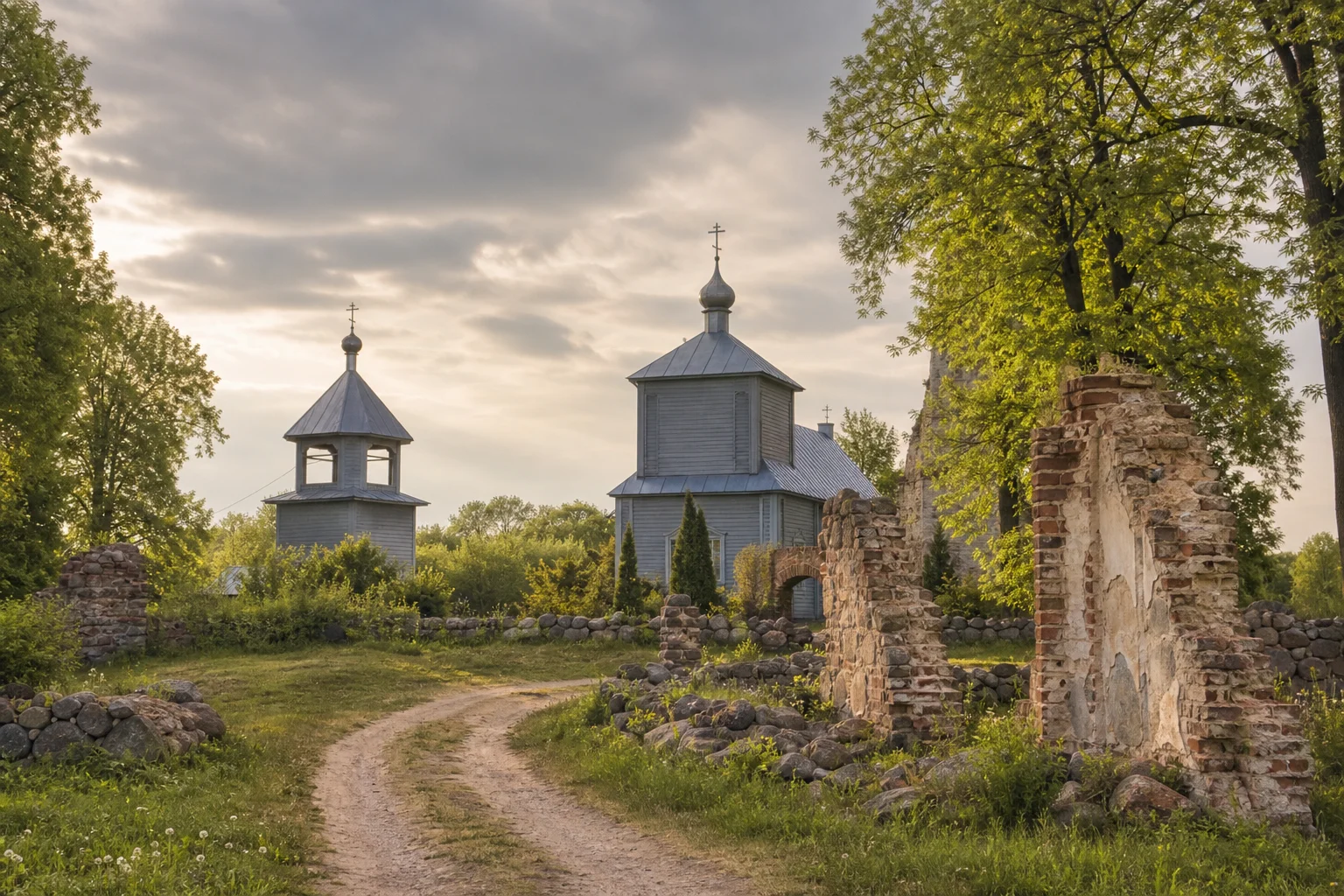Старинки, церковь св. Петра и Павла (руины)