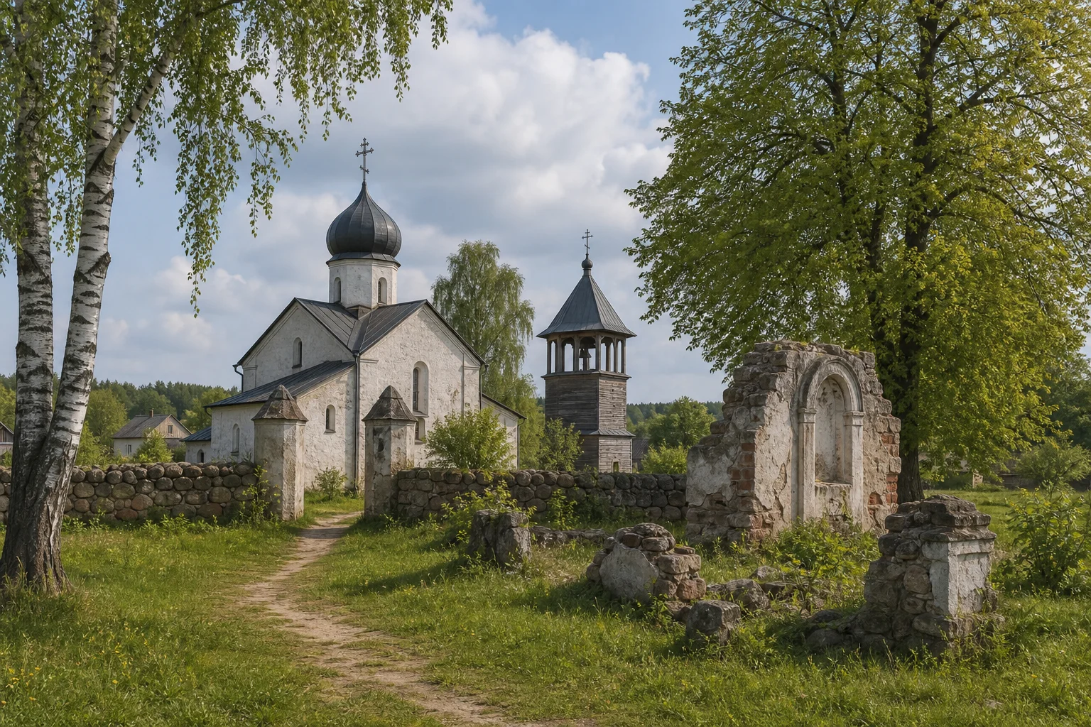 Старинки. Руины церкви Петра и Павла