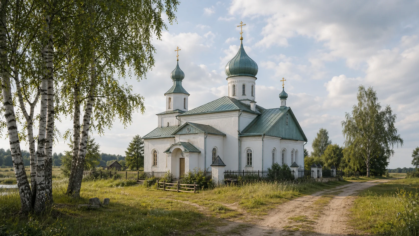 Свято-Георгиевская церковь в деревне Старое Высокое