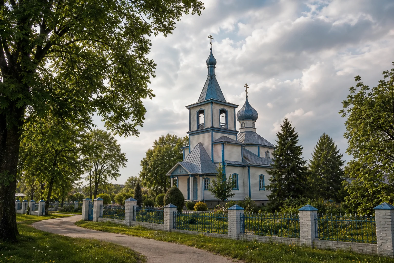 Свято-Георгиевская церковь в Лешне