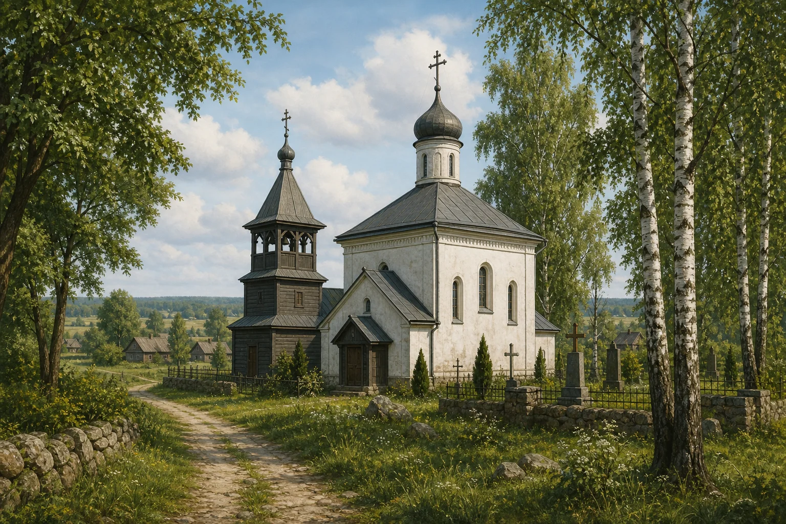 Свято-Николаевская церковь в деревне Иказнь